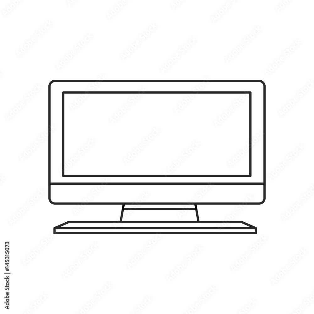 tv screen technology outline vector illustration eps 10 tv screen technology outline vector illustration eps 10