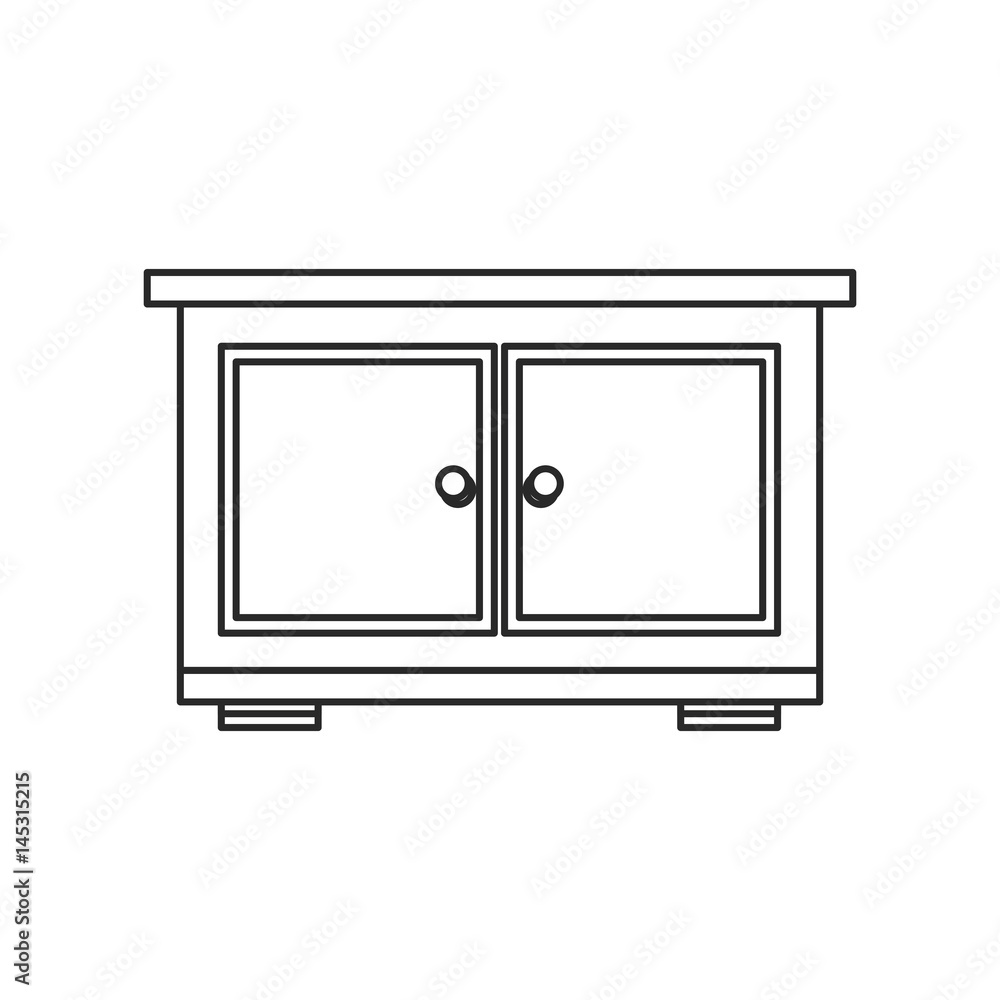 bedside table wood furniture outline vector illustration eps 10 bedside table wood furniture outline vector illustration eps 10