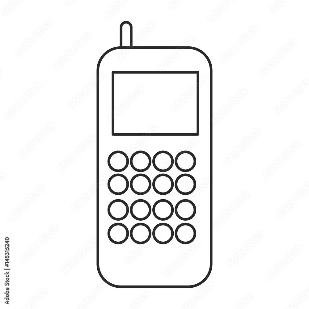 cellphone technology communication outline vector illustration eps 10 cellphone technology communication outline vector illustration eps 10