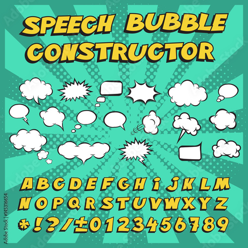 Speech bubble constructor. Make your own speech bubble!