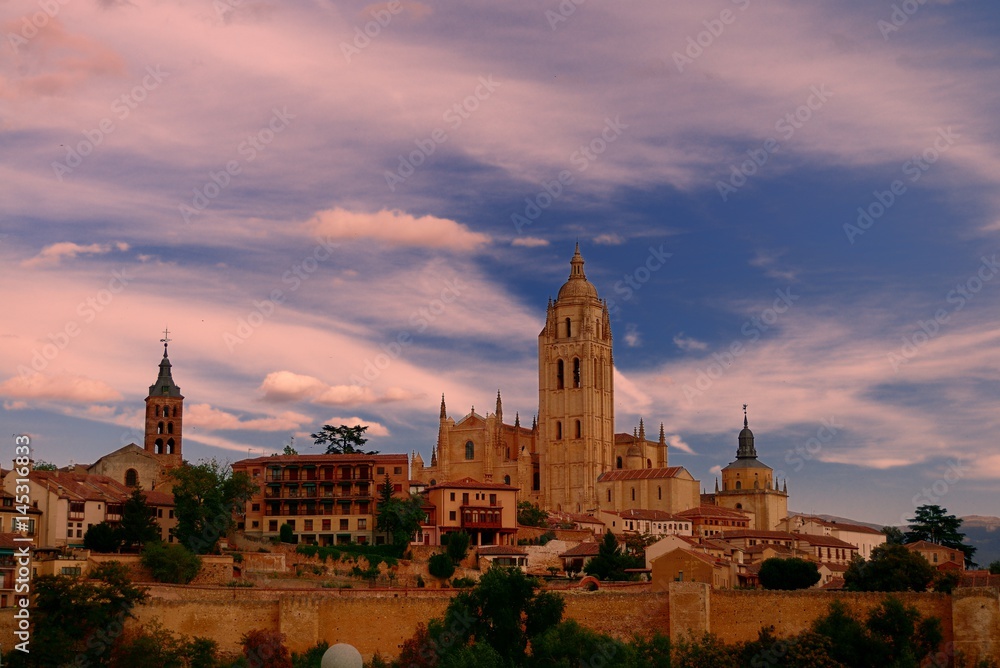 panorámica de Segovia