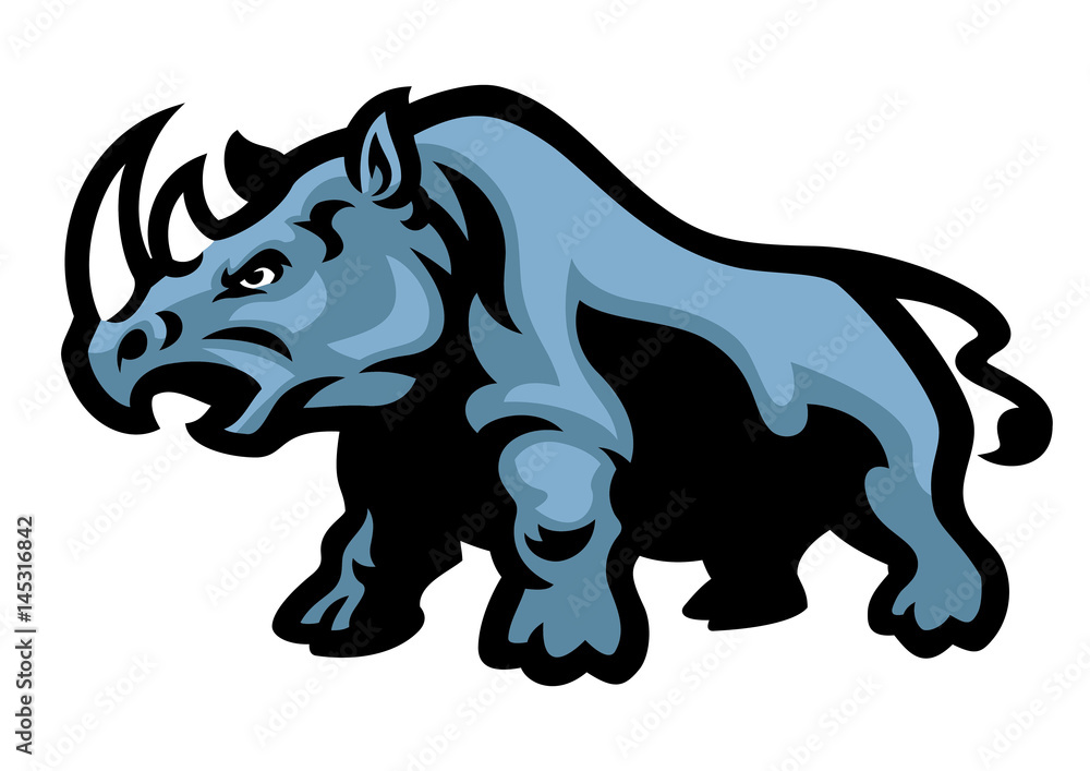Obraz premium rhino mascot