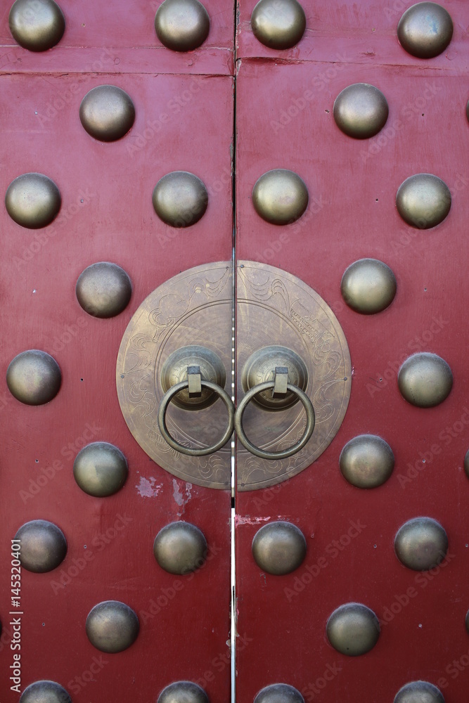 China Chinese Door Doors Red Bronze Copper Knocker Knockers ...