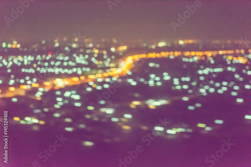 Abstract city bokeh light background