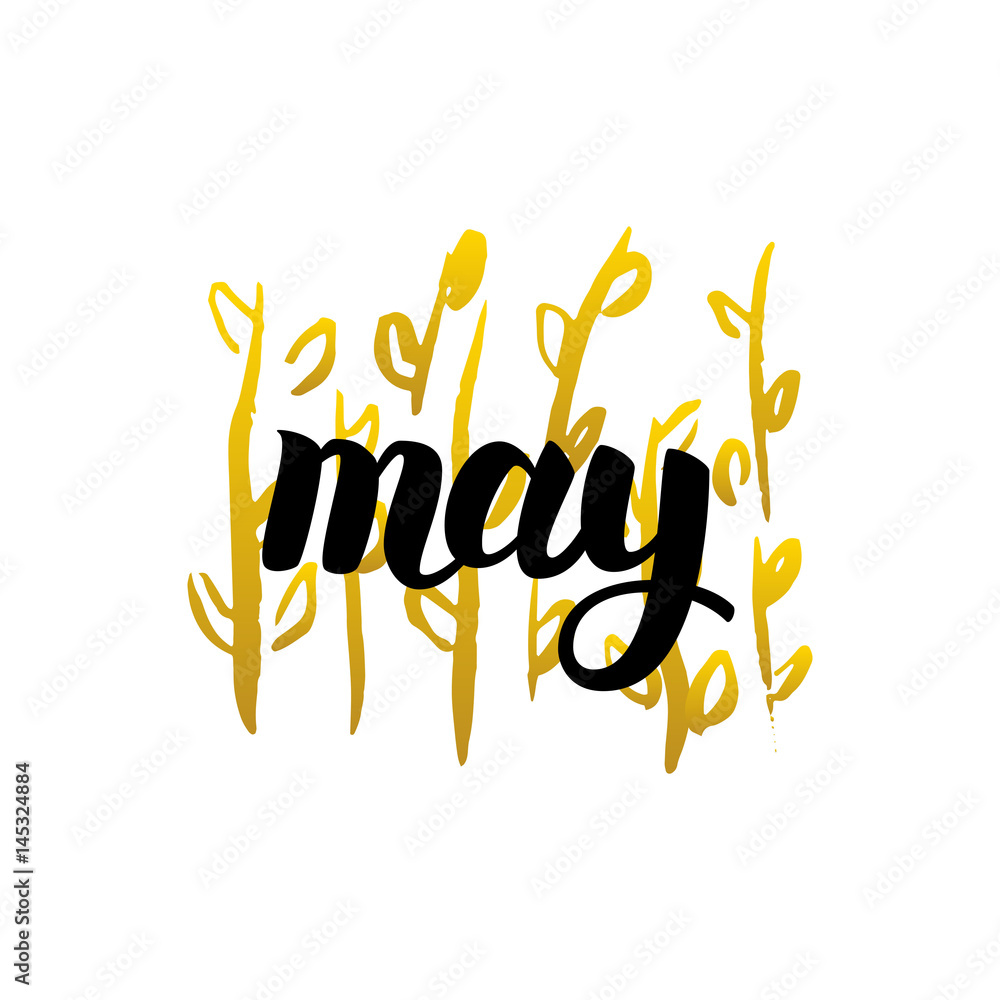 Obraz premium May Handwritten Lettering