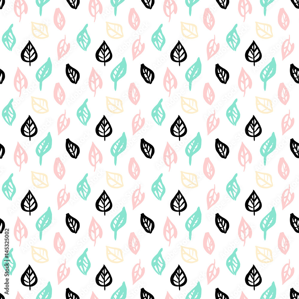 Nature Leaf Brush Seamless Pattern Nature Leaf Brush Seamless Pattern