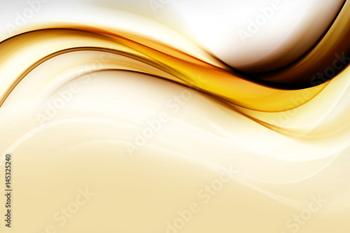Gold modern bright waves art. Blurred pattern effect background. Abstract creative graphic template. Decorative business style.Design trendy element for card  website  wallpaper  presentation.