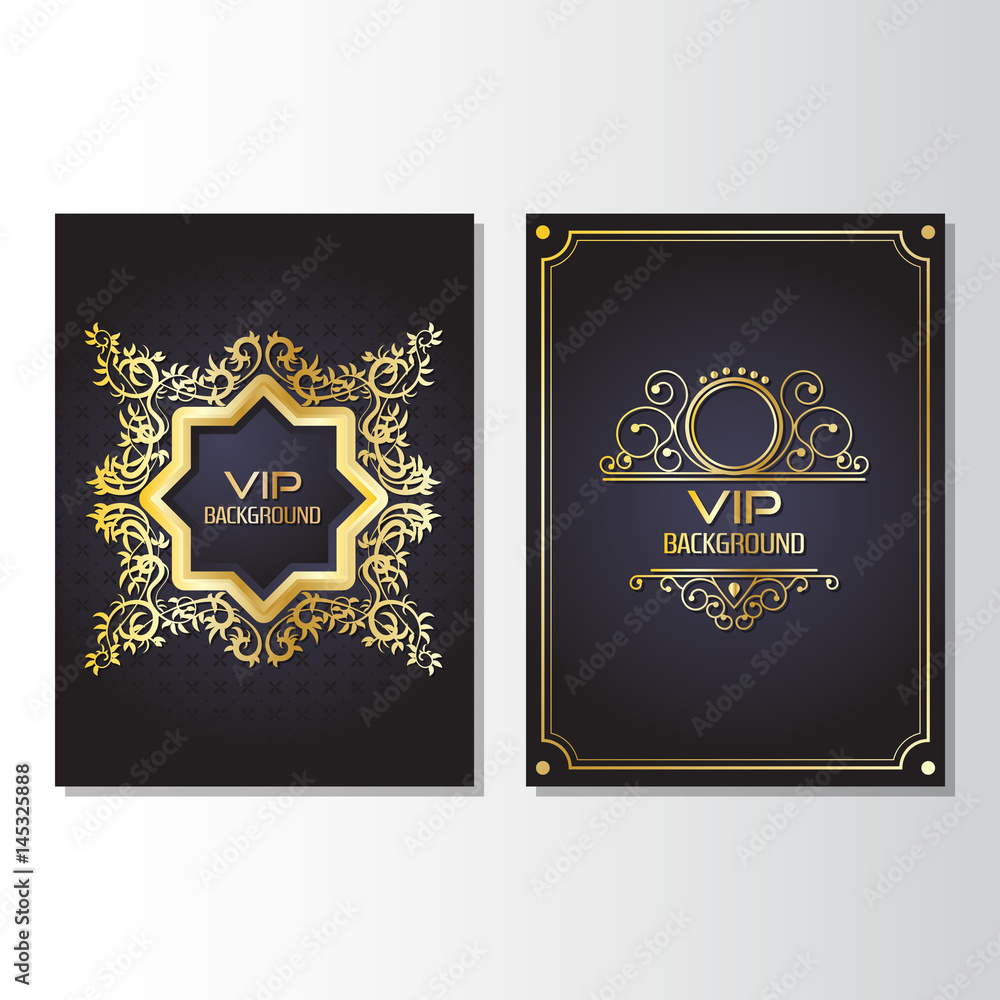 Gold background flyer style Design Template Gold background flyer style Design Template