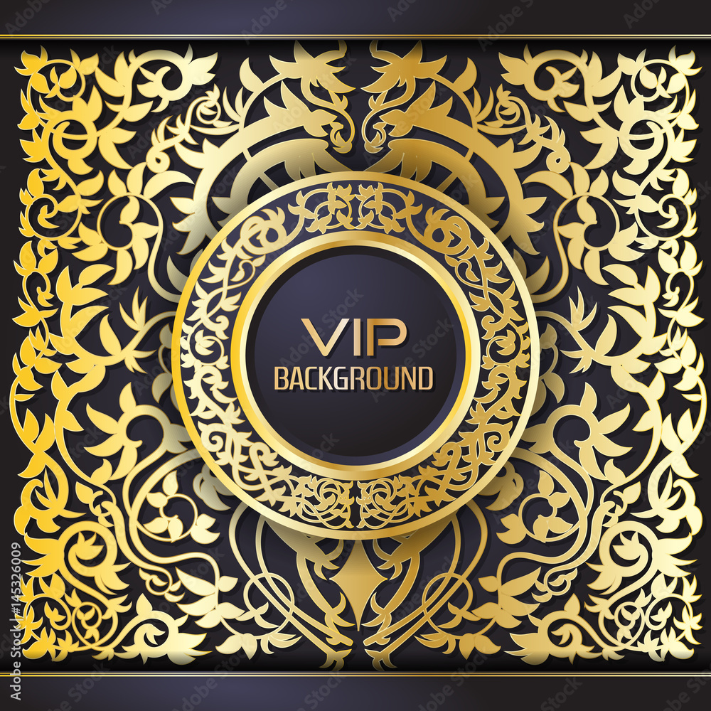 Gold background flyer style Design Template Gold background flyer style Design Template