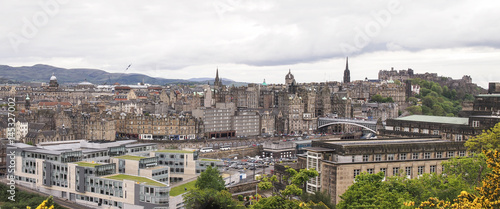 Edinburgh city skyline from Calton Hill