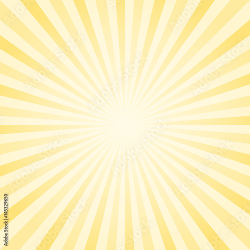 Abstract background. Light Yellow rays background. Vector 
