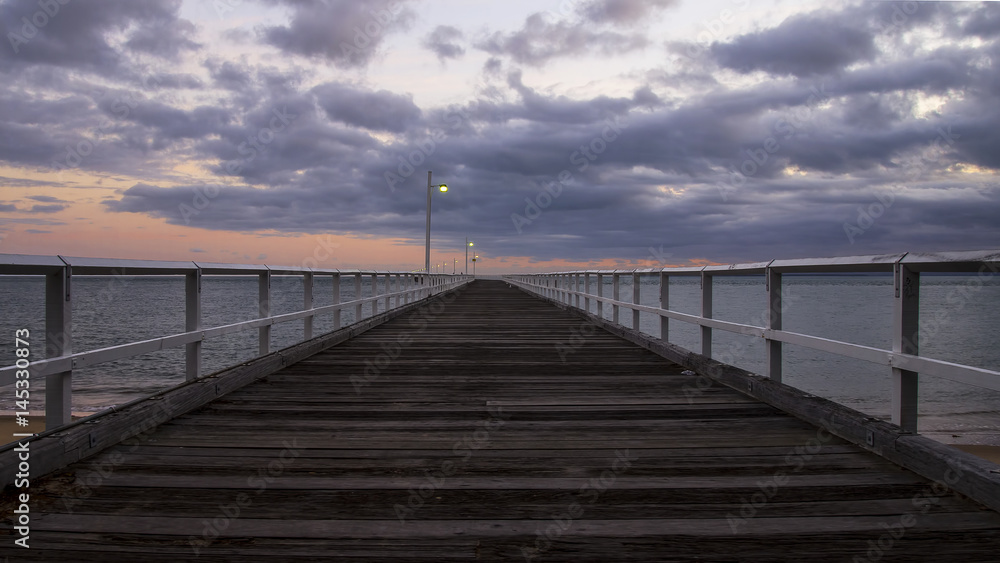 Hervey Bay Australia - Sunrise at Urangan Pier