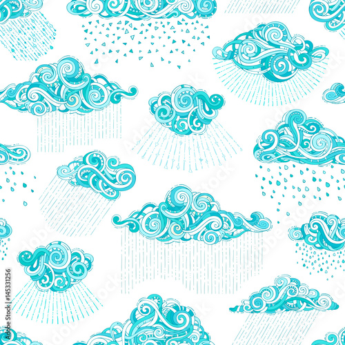 Vector seamless shower pattern.