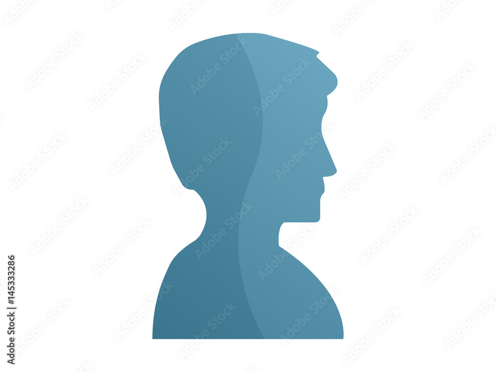 Man User Icon Person Profile With Chat Bubble Administrator Avatar Man User Icon Person Profile With Chat Bubble Administrator Avatar