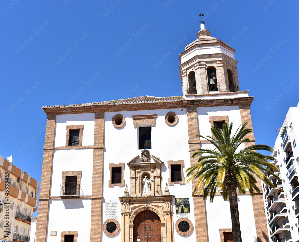 Church (Iglesia de la Merced) built in 1585, Ronda, Andalucia Spain