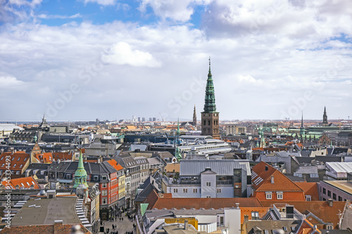 Panorama of Copenhagen, Denmark