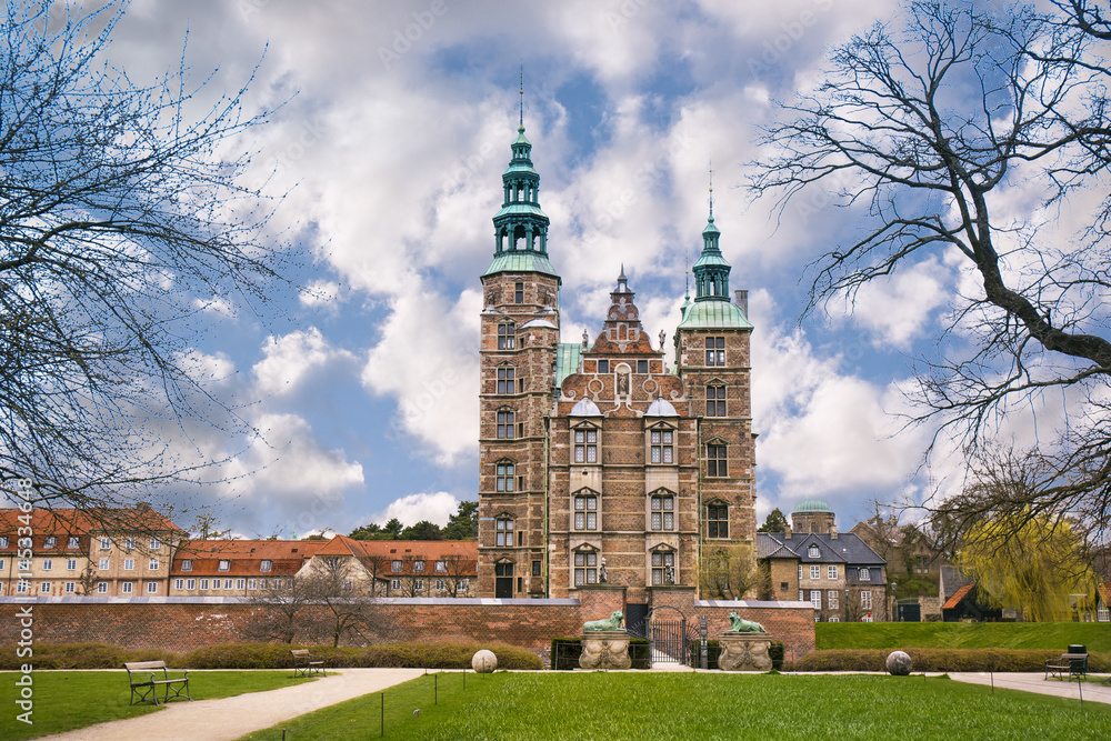 Rosenborg royal castle in Copenhagen, Denmark