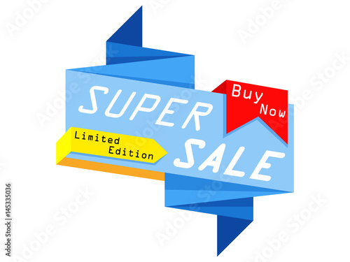 Super sale banner Limited Edition Ribbon