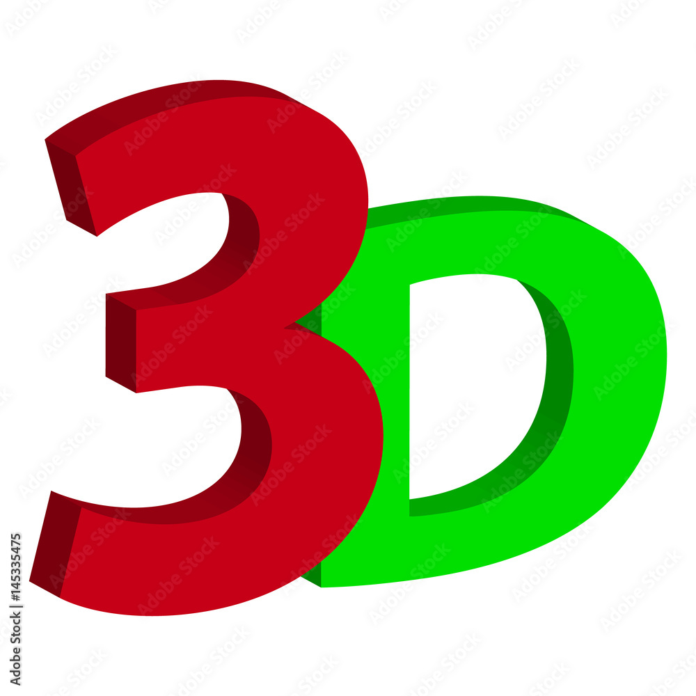 3D text isolated on white background 3D text isolated on white background