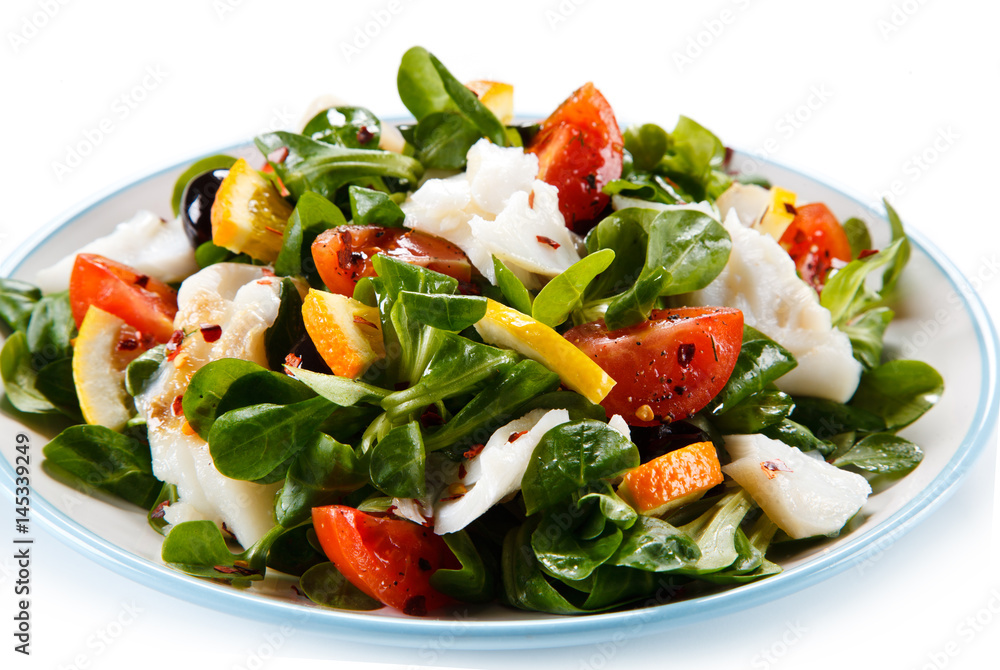 Salad with grilled fish Salad with grilled fish