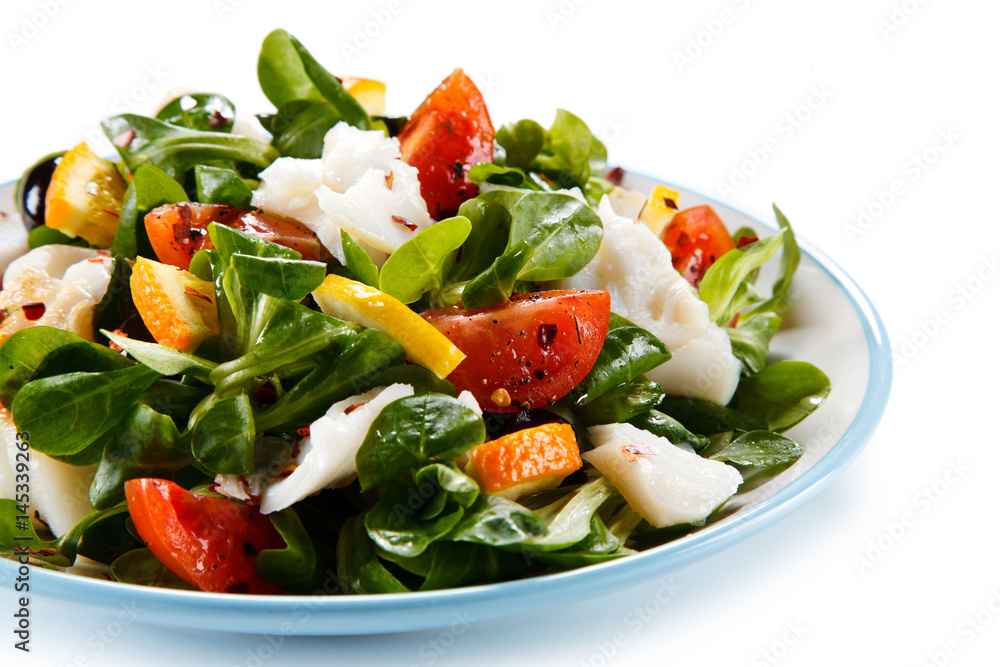 Salad with grilled fish Salad with grilled fish