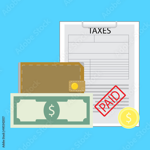Pay tax concept