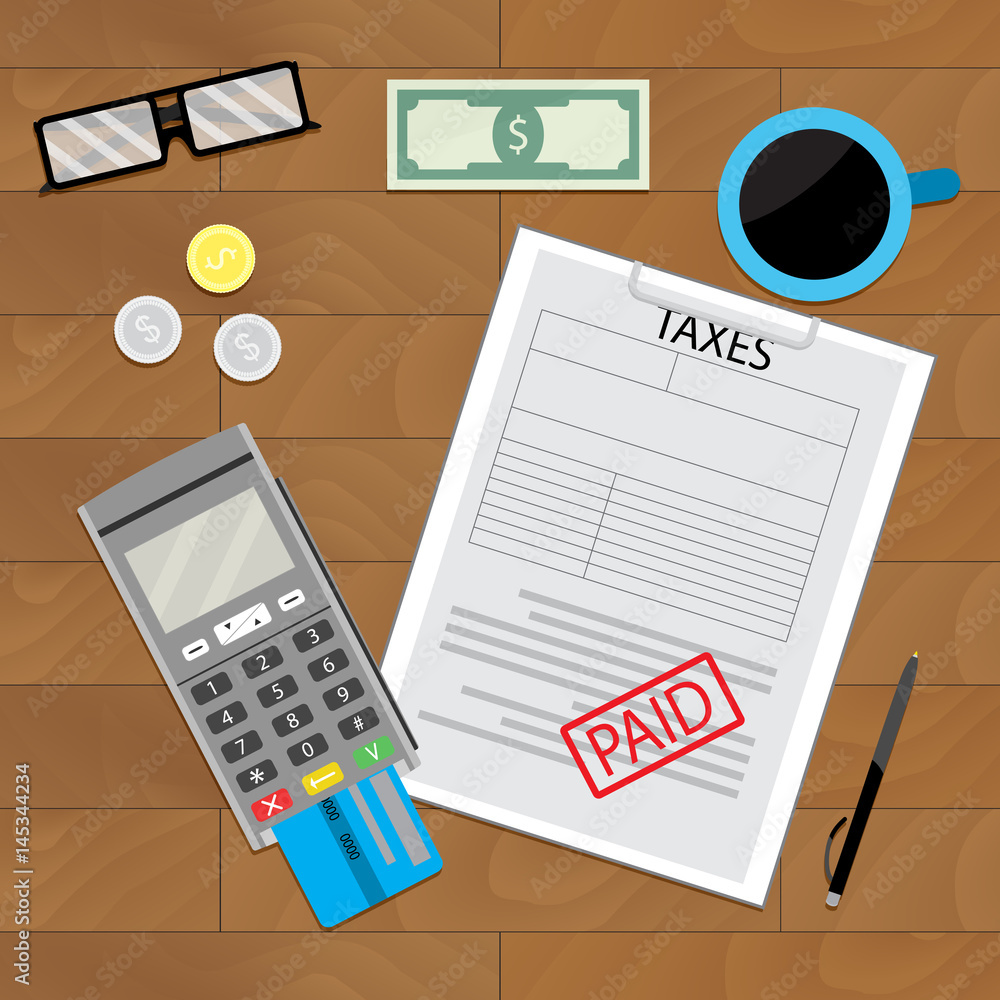 Tax paid, document Tax paid, document