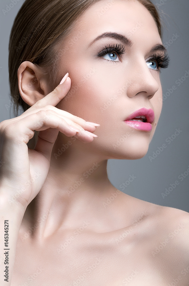 Portrait of a beautiful woman close up