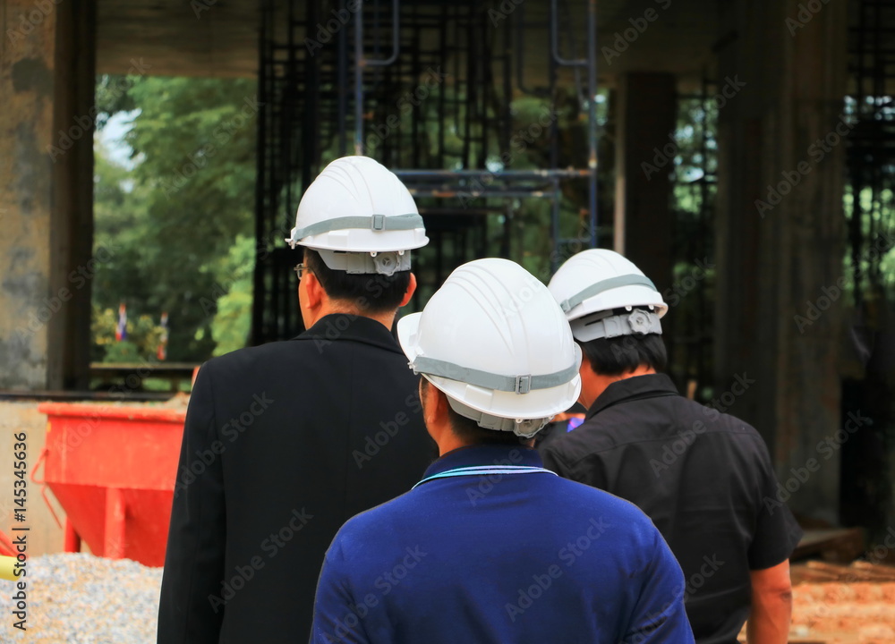 business man construction building site engineer business man construction building site engineer