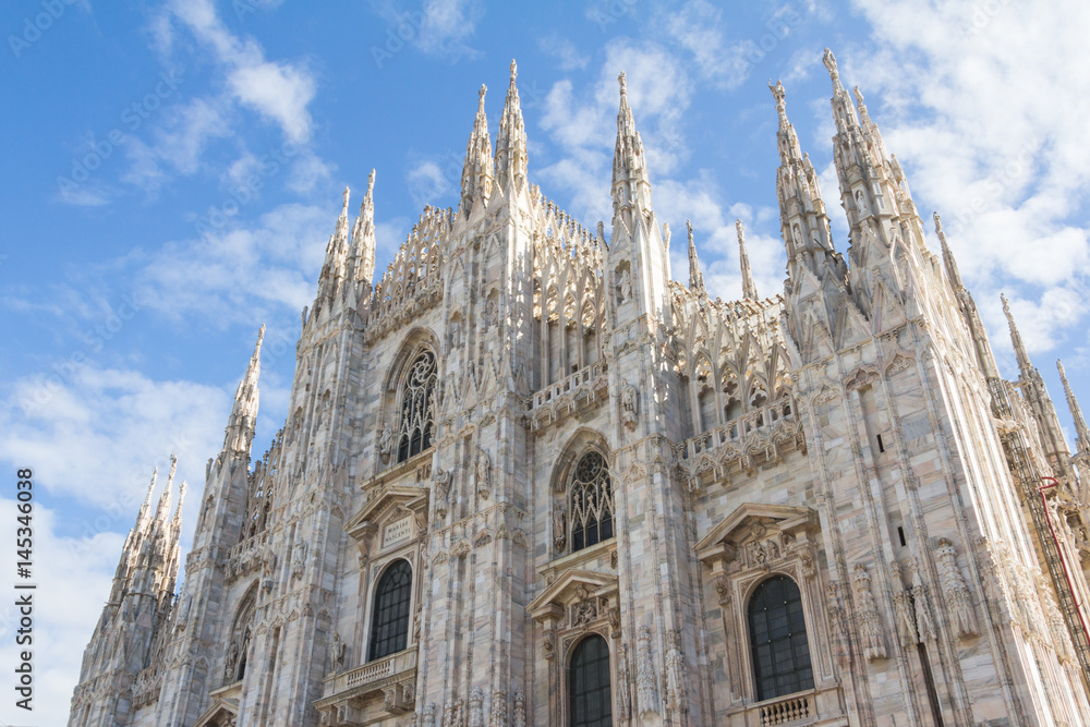 Gothic Cathedral Duomo di Milan in Italy 