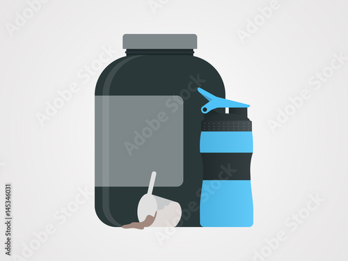 Protein Bottle whey protein measuring cup shaker cup