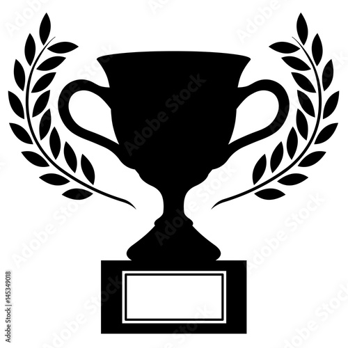 Coupe champion avec lauriers 