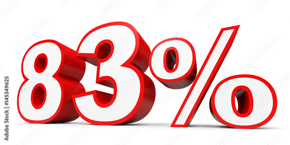 Eighty three percent off. Discount 83 %. Eighty three percent off. Discount 83 %.