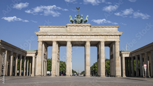 Brandenburg Gate (Brandenburger Tor), Berlin Germany - Former city gate, rebuilt in the late 18th century 