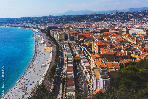 A panoramic view of the city of Nice, France. Picture taken September 2016