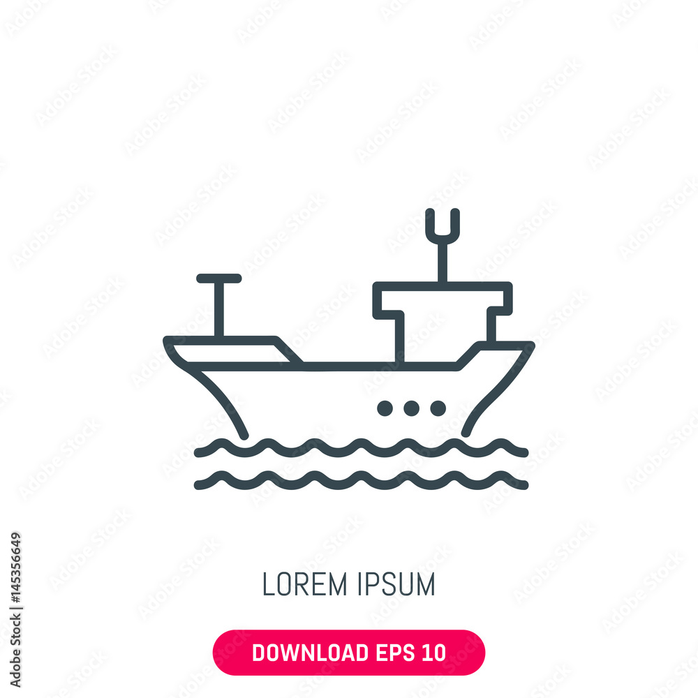 Ship icon, vector Ship icon, vector