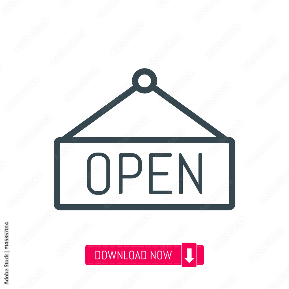 Open icon, vector Open icon, vector