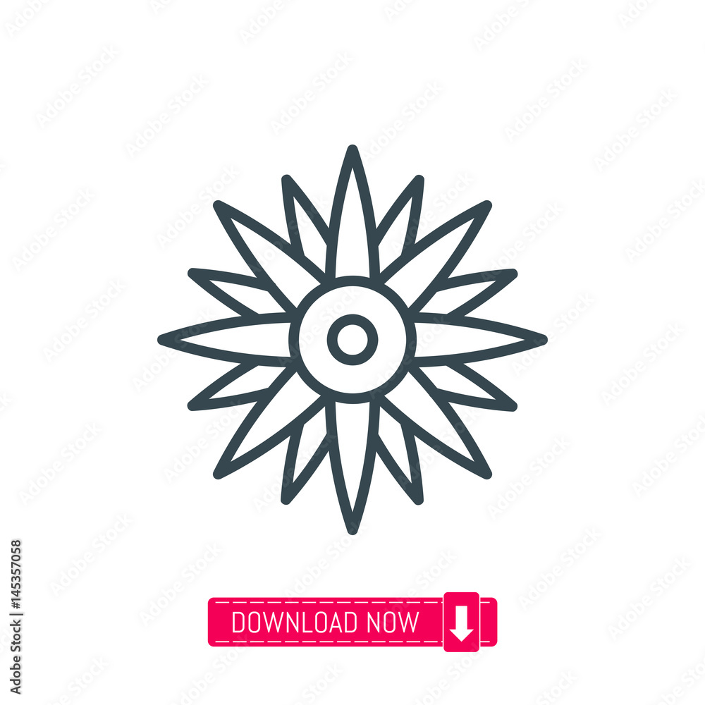 Flower icon, vector Flower icon, vector