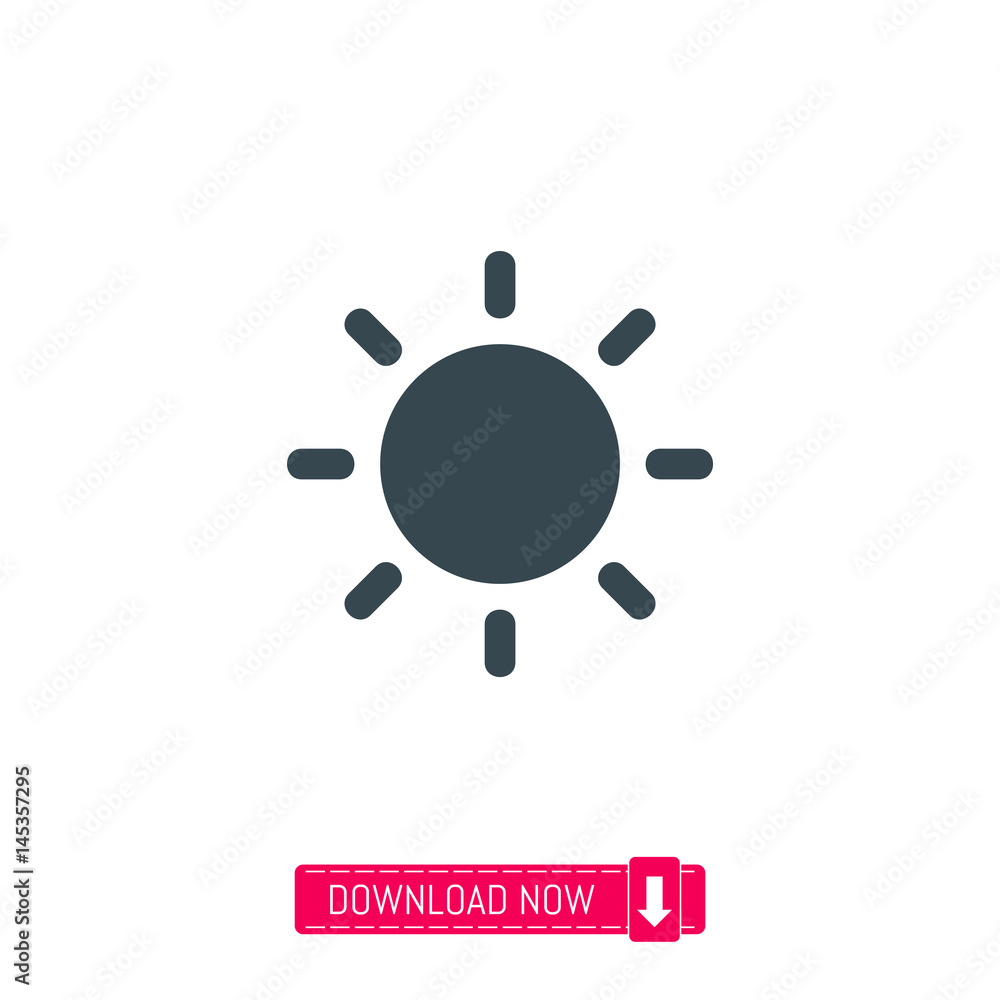 Sun icon, vector Sun icon, vector