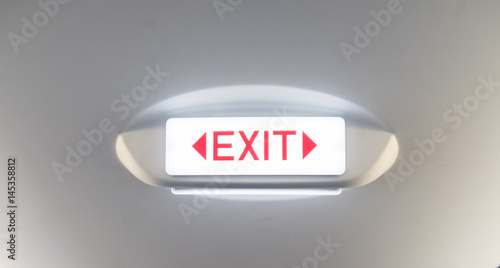 Obraz na płótnie Exit w salonie