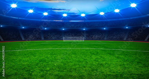  soccer stadium with the bright lights © Alekss