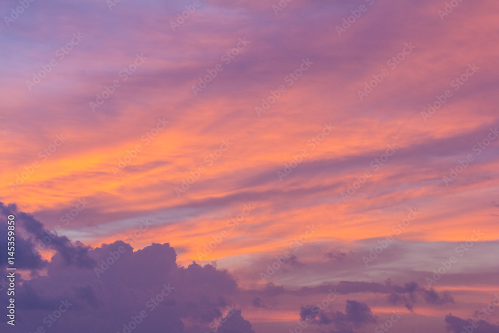 colorful tropical sunset