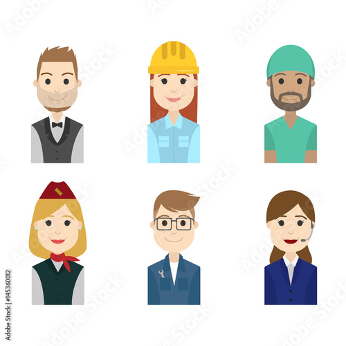 simple people avatar business and carrier character