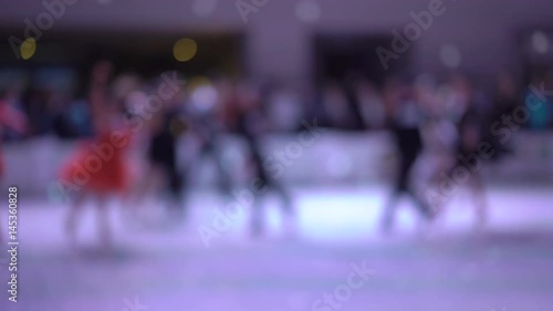 Wallpaper Mural Blurred background of dancers dancing ballroom dances in 4K Torontodigital.ca