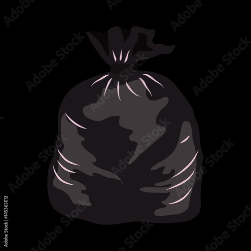 garbage bag flat icon