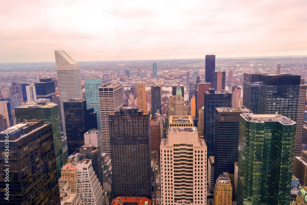 Fototapeta premium Skyscrapers from above