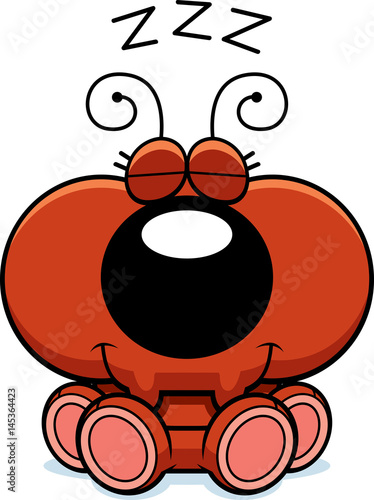 Cartoon Ant Napping