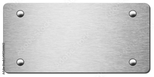 metal plate with shadow iso...