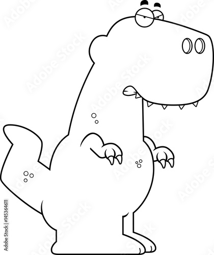 Angry Cartoon Tyrannosaurus Rex