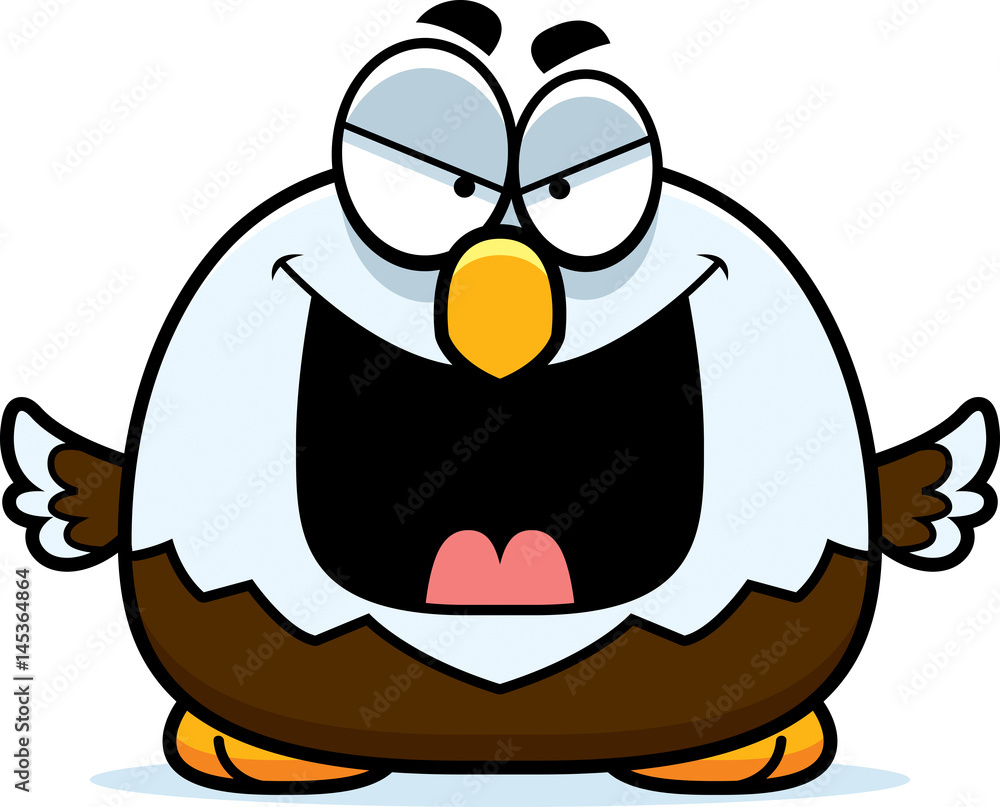 Fototapeta premium Evil Little Bald Eagle